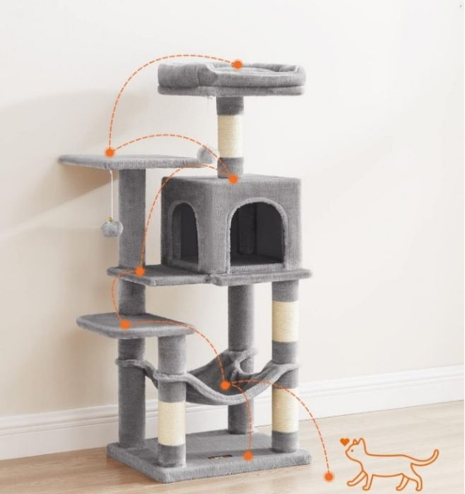 Drapak dla kota, wieża Feandrea 101 - 160 cm