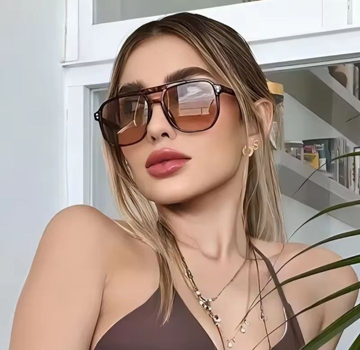 Nowe okulary przeciwsłoneczne damskie panterka