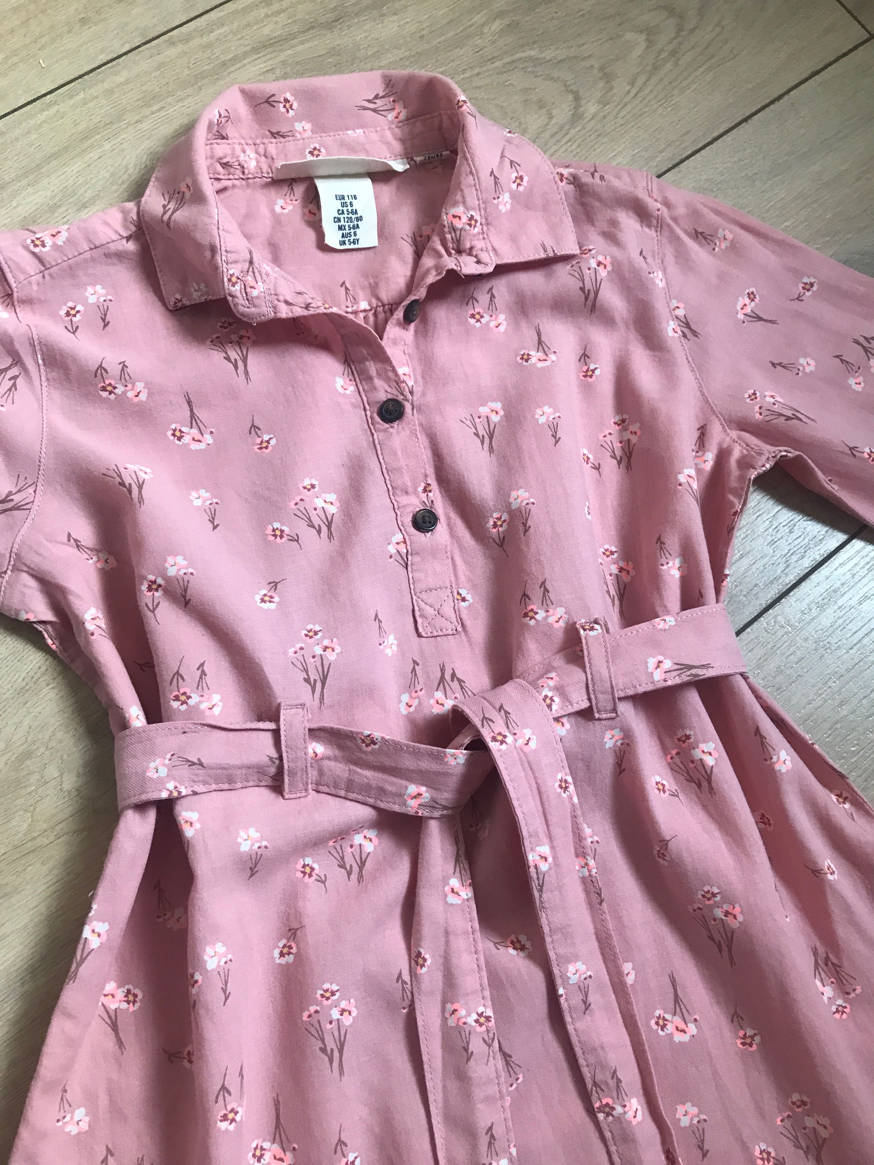 Sukienka w kwiaty H&M 116