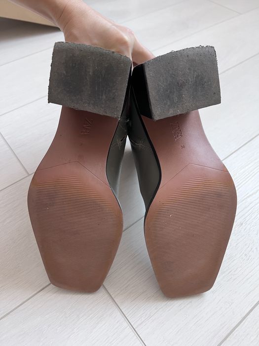 Ботинки с квадратным мысом Zara 36р.