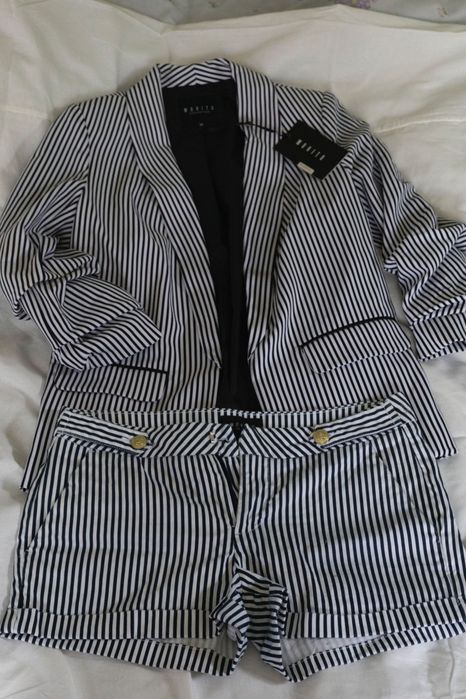 Костюм - піджак/шорти у смужку