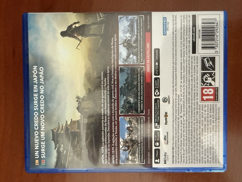 Assassins creed shadows ps5