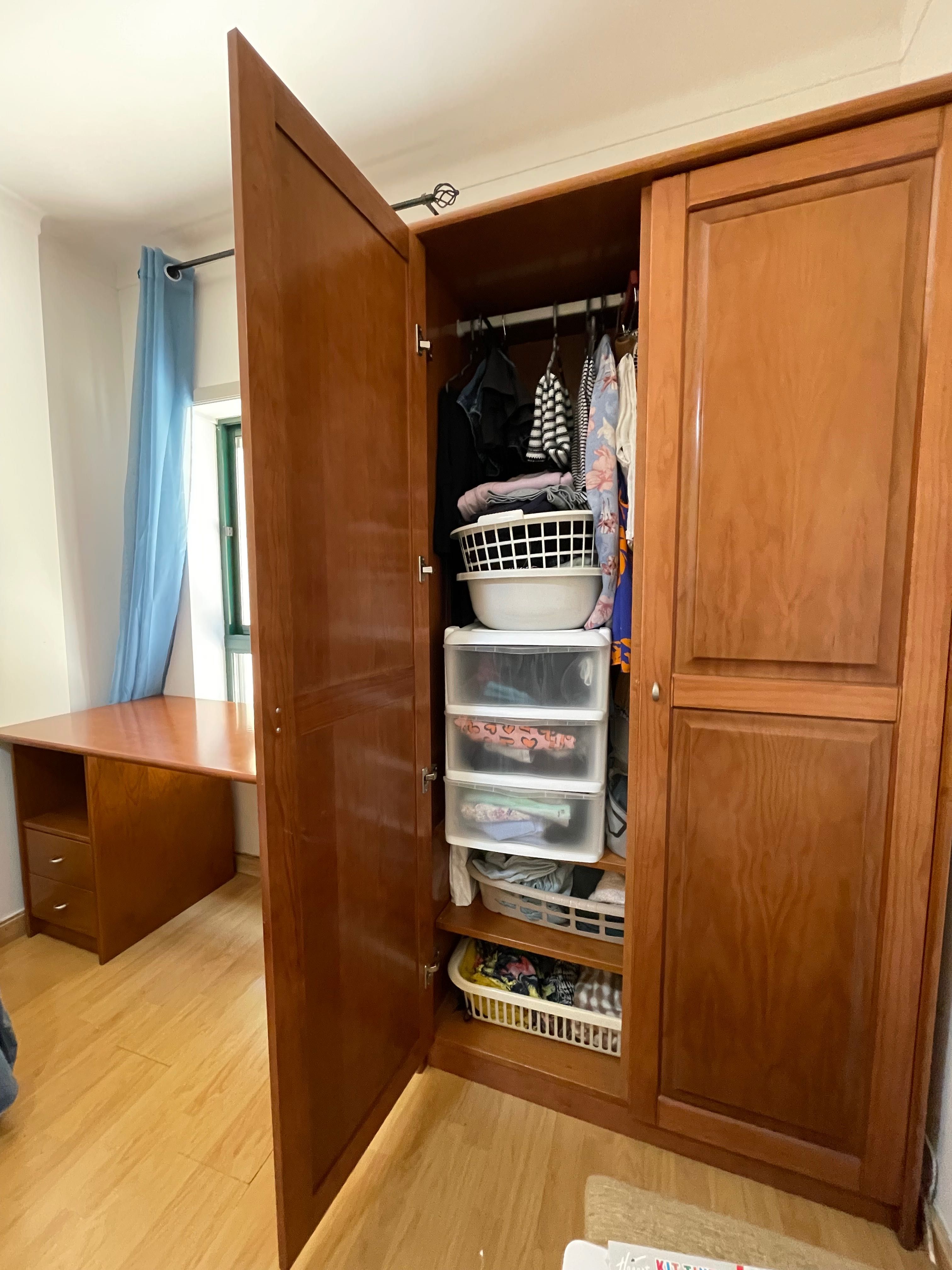 Conjunto mobília de quarto em cerejeira