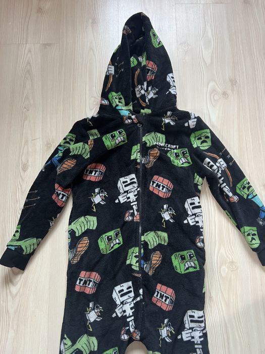 Пижамний набор next minecraft 134 см з тапцями