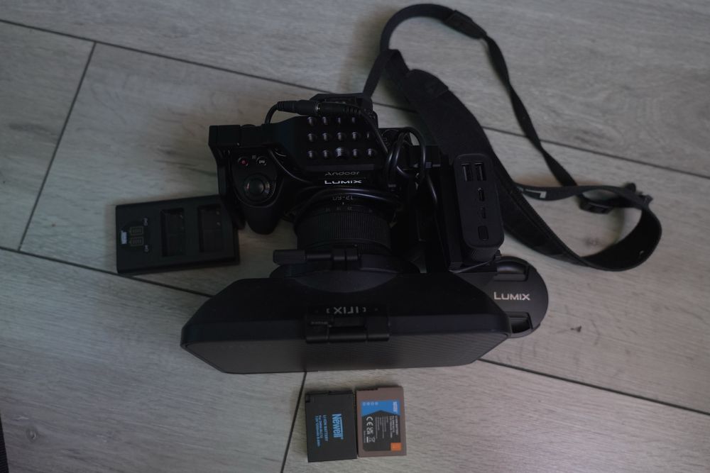 Camera rig Panasonic lumix g80 + obiektyw 12-60 + akcesoria filmowe
