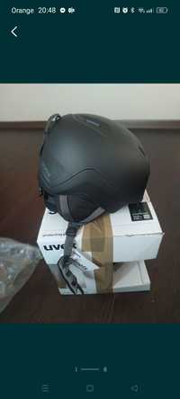 Kask narciarski Uvex Heyya Pro Set i gogle czarny