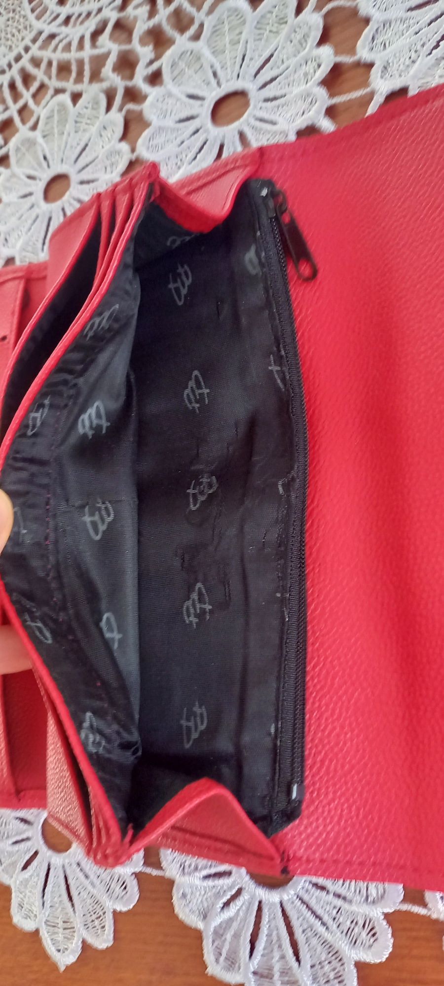 Portfel damski czerwony Pierre Balmain Paris
