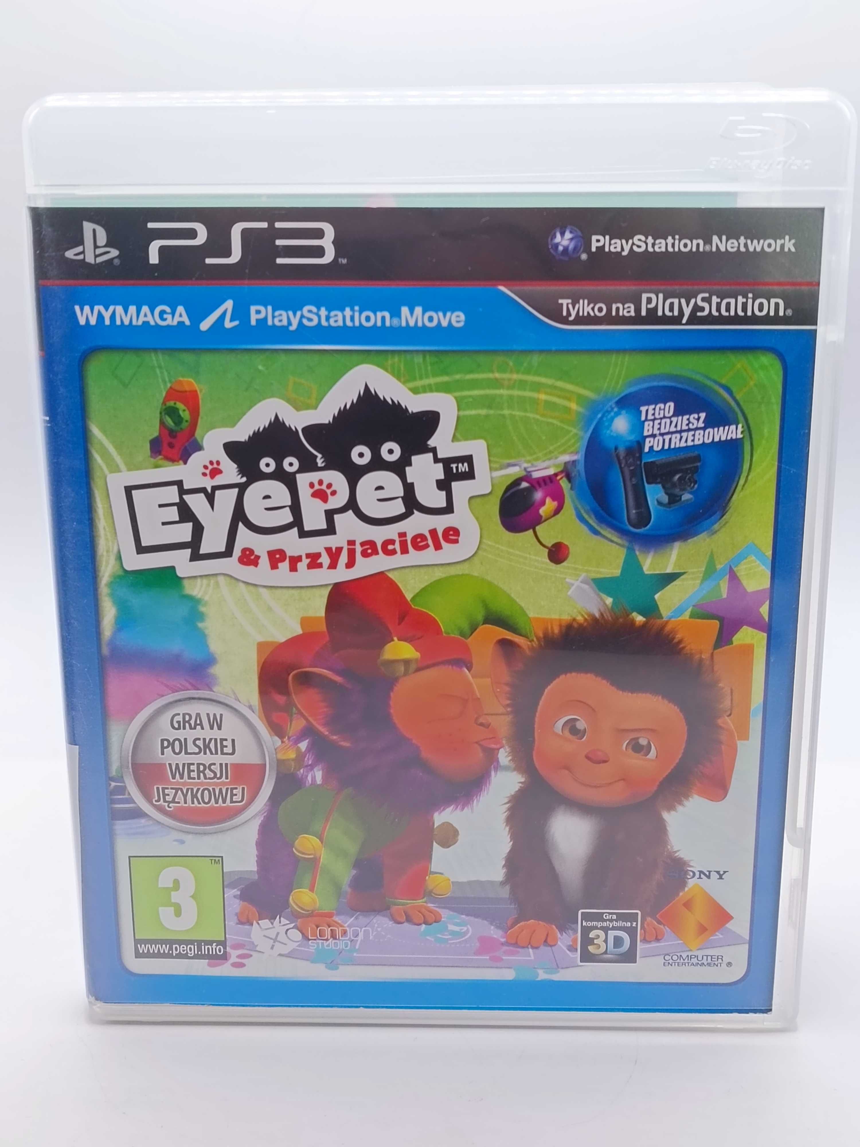 GRA Eyepet & Przyjaciele Wersja PL Na PS3 Playstation Move 357/04/25s