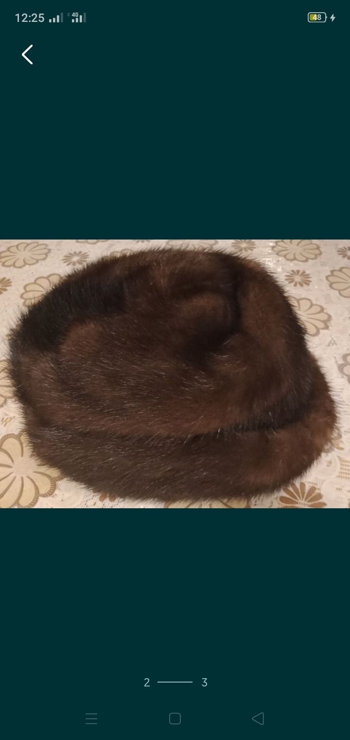 Шапка жіноча норкова