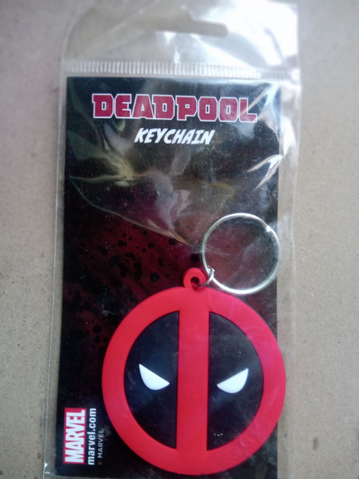 Porta chaves Deadpool sem uso