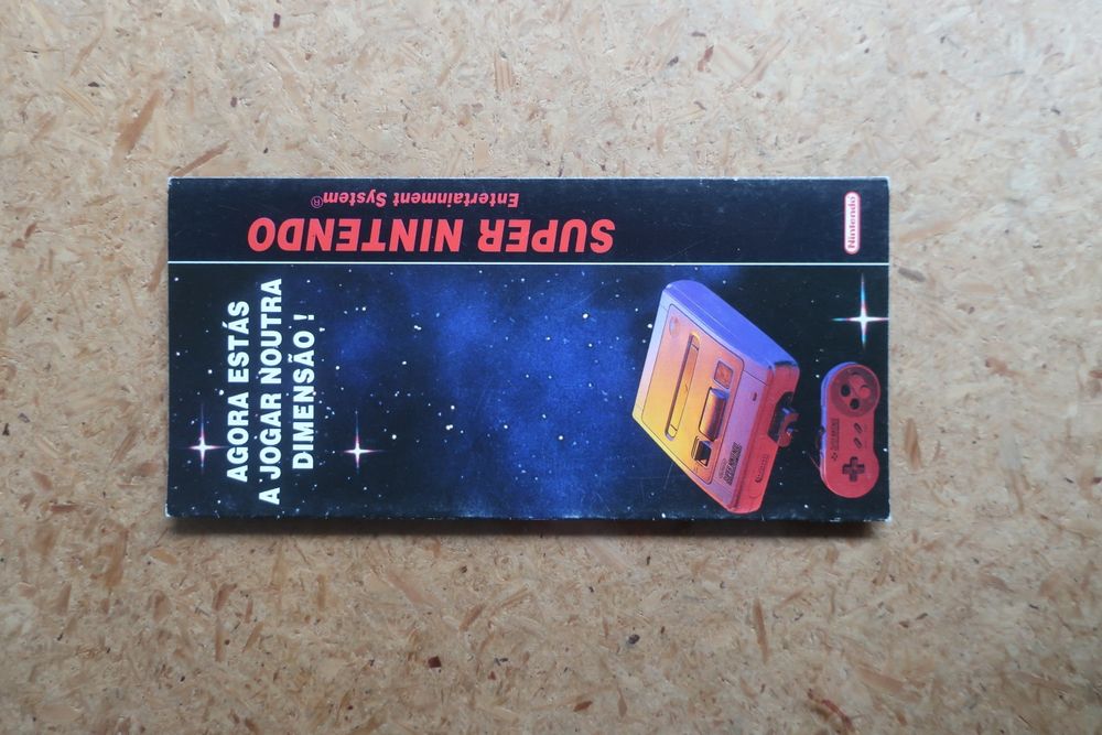 Publicidade oficial Super Nintendo com jogos (novo, 1992, raro)