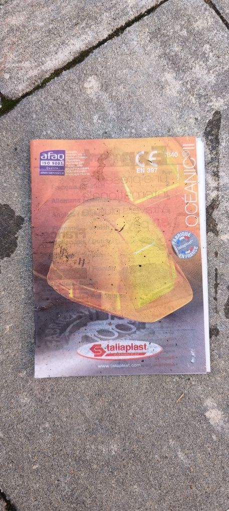 Kask budowlany, RB40 TALIAPLAST "OCEANIC" żółty kask