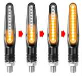Бігаючи Led поворотники на мотоцикл скутер 12V мото діодні мопед