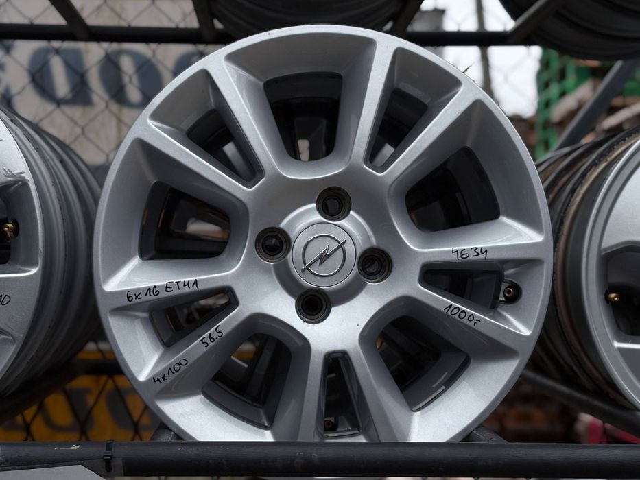 Felgi aluminiowe używane komplet Opel 6.0x16" 4x100 ET41 56.6 FU14634