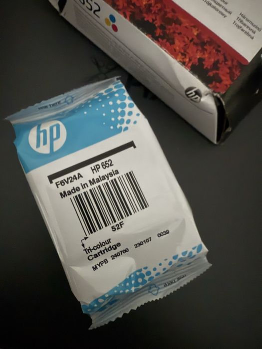 Tusz kolorowy hp 652