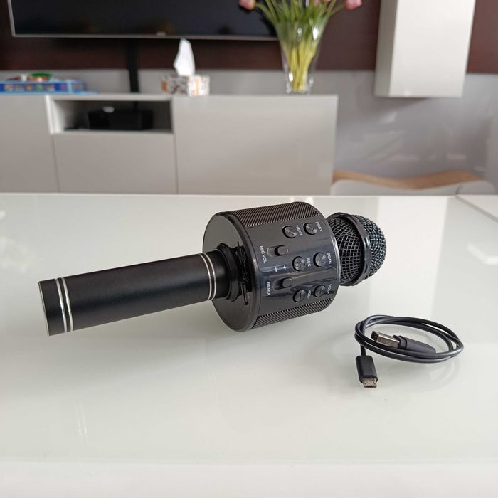 Mikrofon bezprzewodowy karaoke z głośnikiem WS858