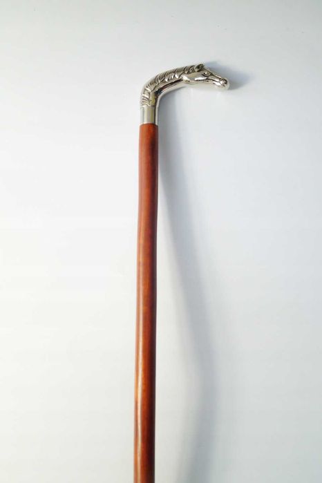 LASKA SPACEROWA koń dekoracyjna chromowa