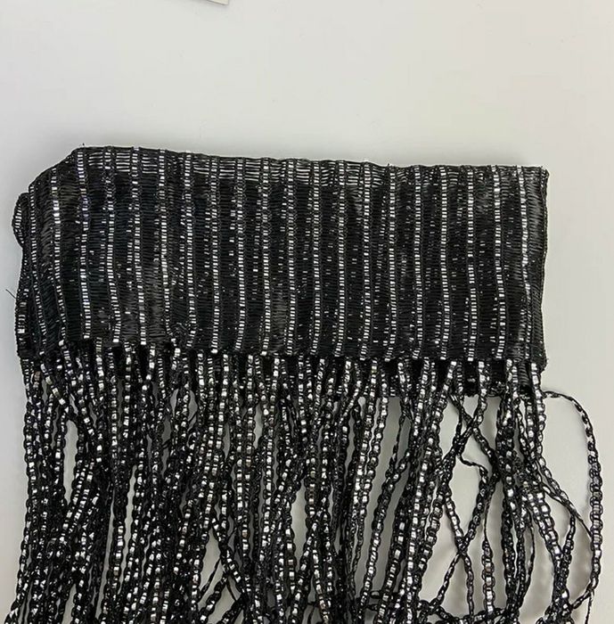 Firana 300x250cm makarony czarna Home&You firanka makarony sznurki