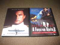 DVDs "A Força em Alerta 1 e 2" com Steven Seagal/Raros!