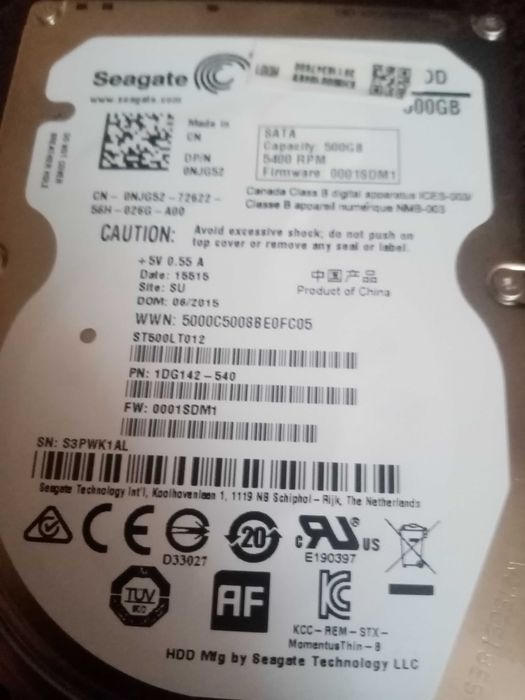 Dysk seagate 3,5 cała 500gb