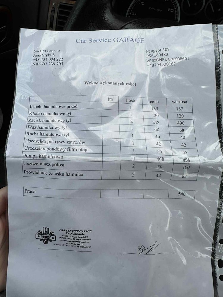 Peugeot 307 1.6 bezyna