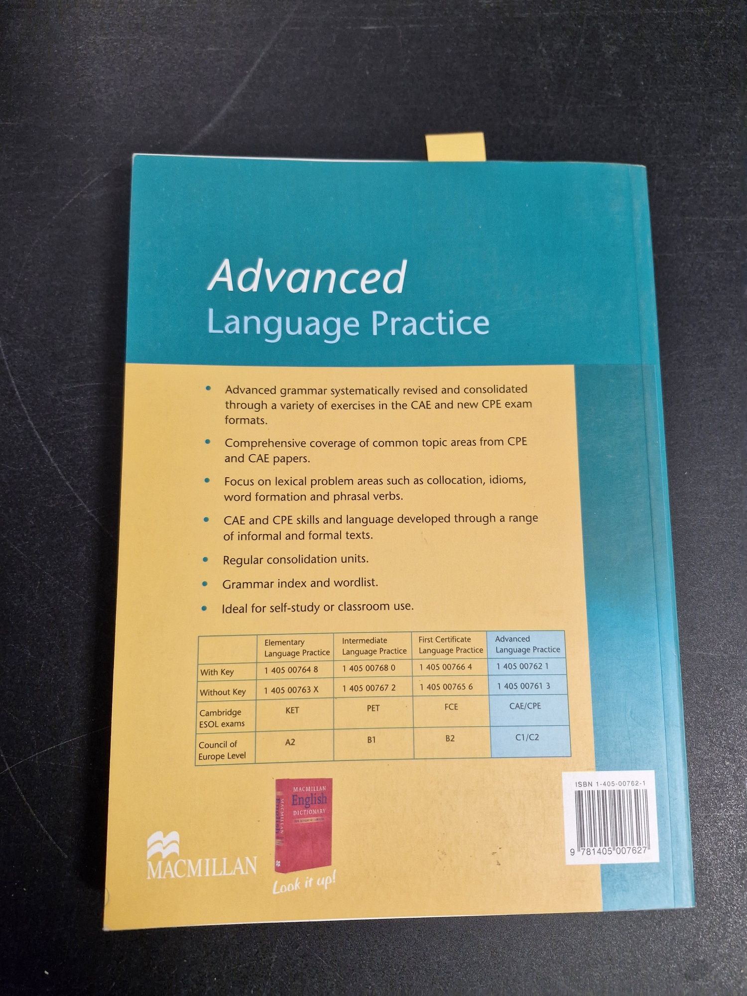 A215D. "Advanced language practice witam key" Michael Vince