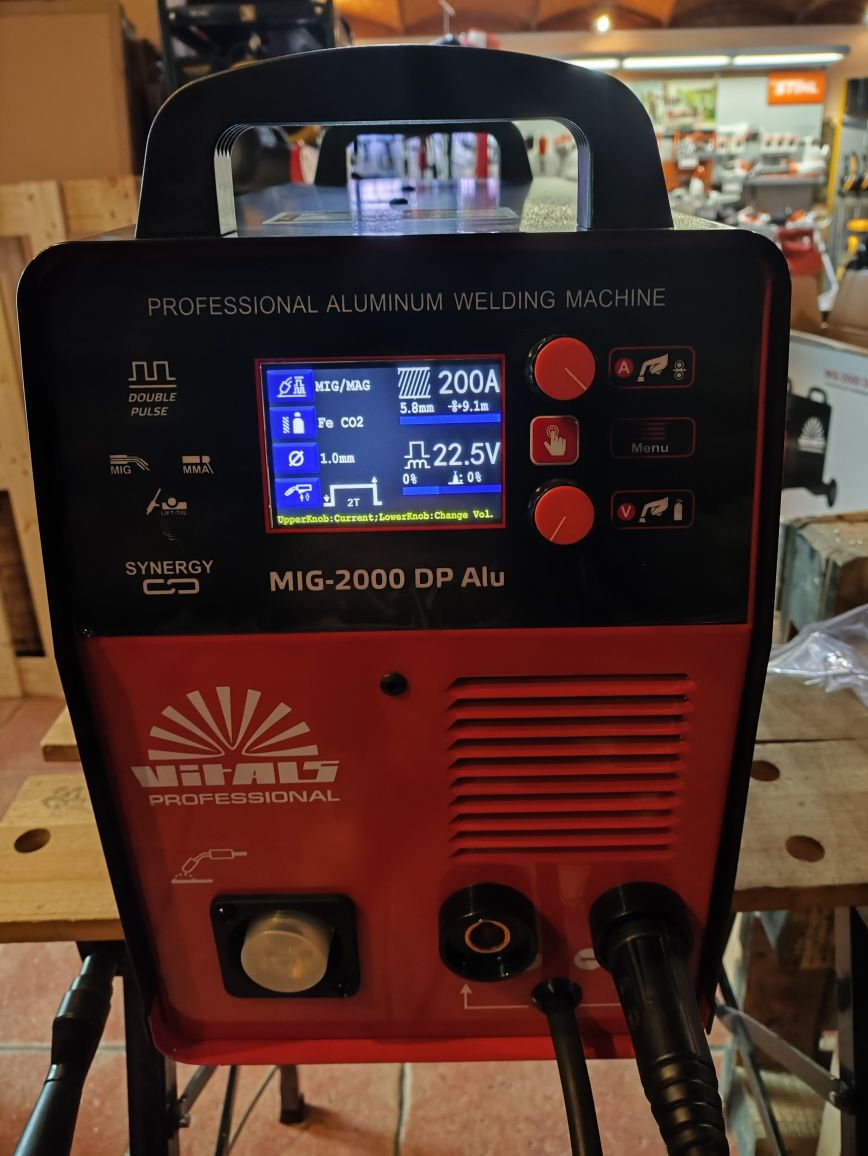 Сварочный полуавтомат Vitals Professional MIG 2000 DP Alu/аппарат/Гар5