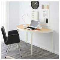 Stół biurko półokrągłe Bekant Ikea