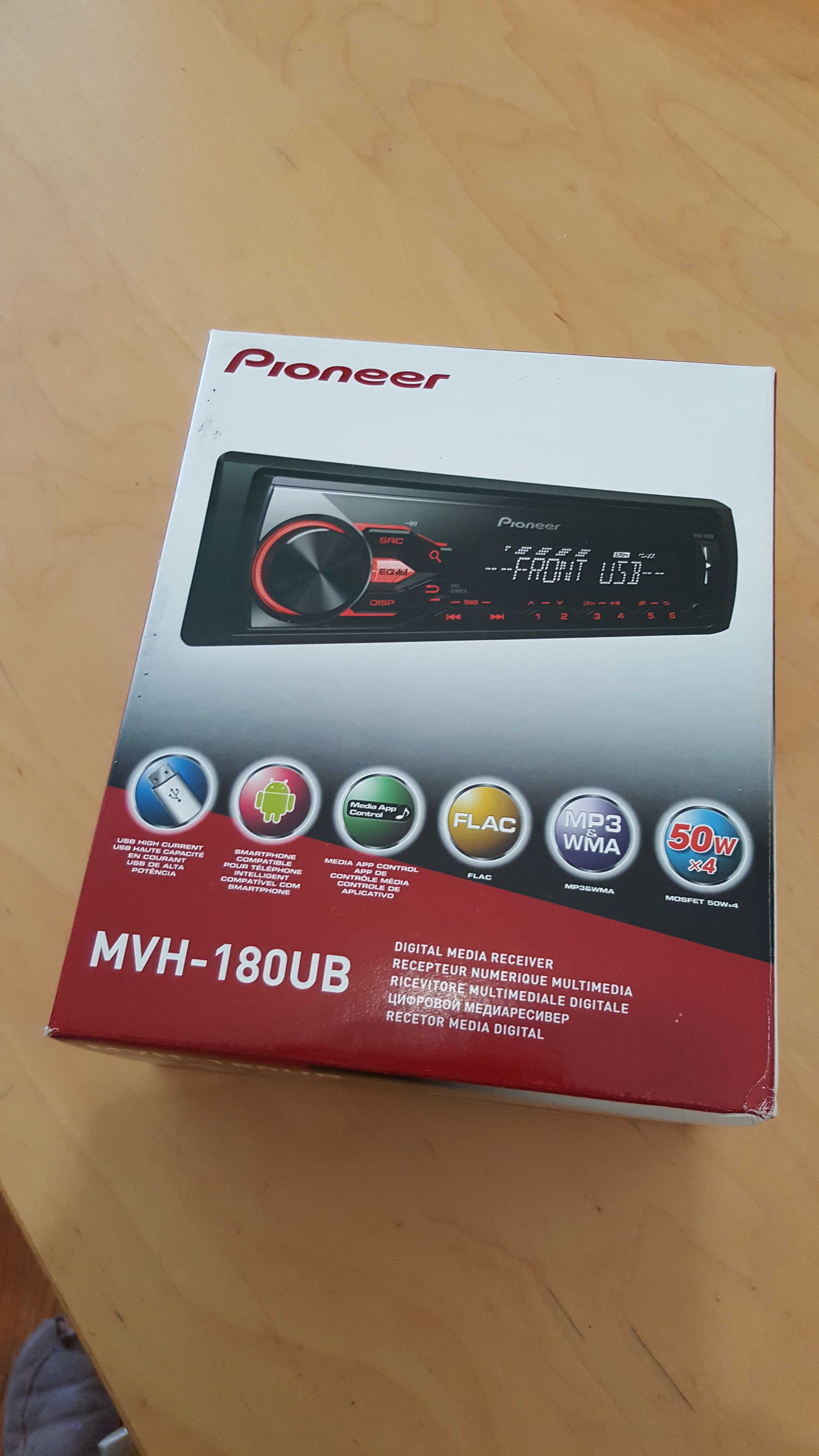 Auto-rádio Pioneer NOVO c leitor d smartphone e USB de alta capacidade