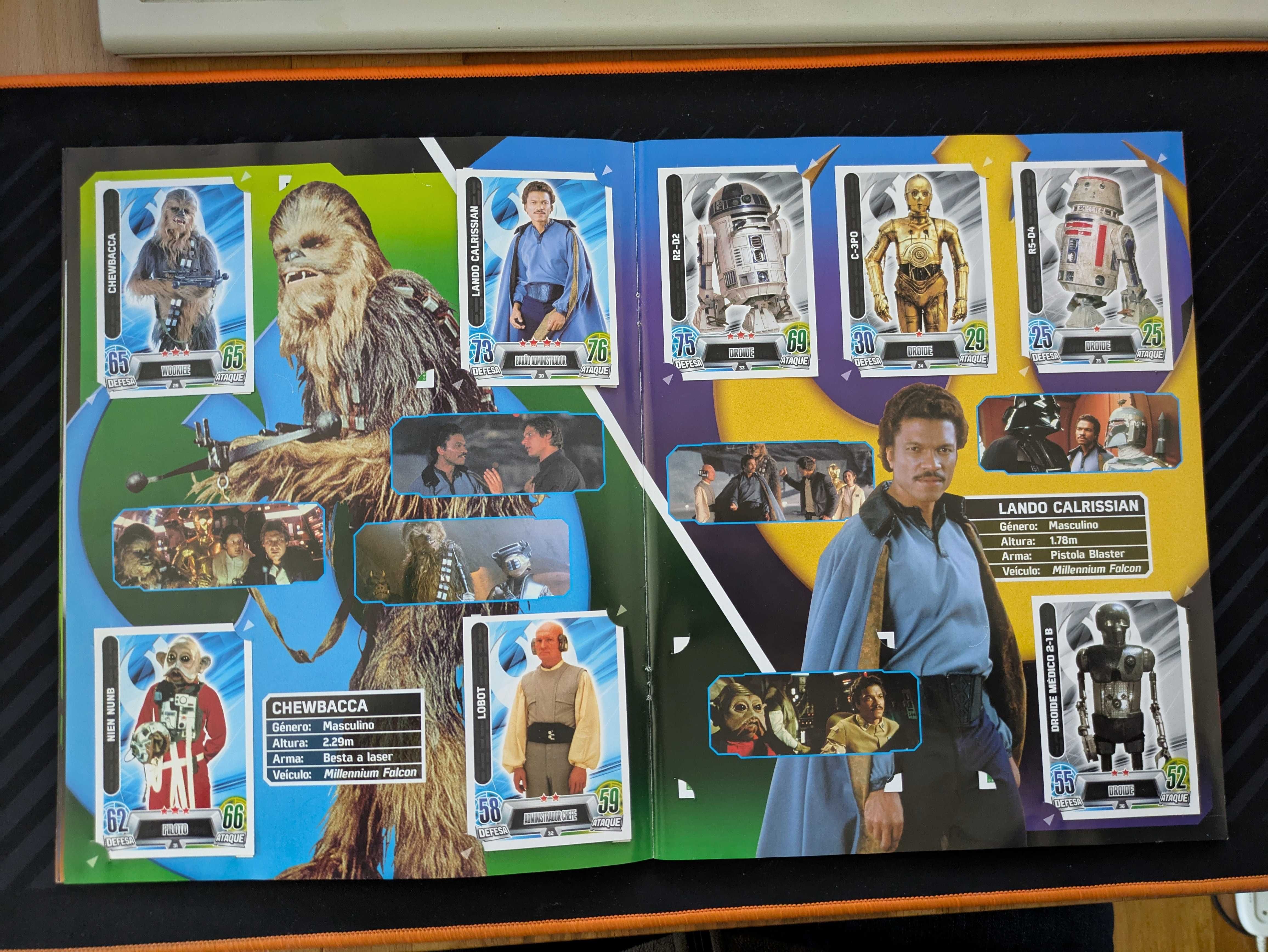 Vendo Caderneta STAR WARS - Force Attax - COMPLETA