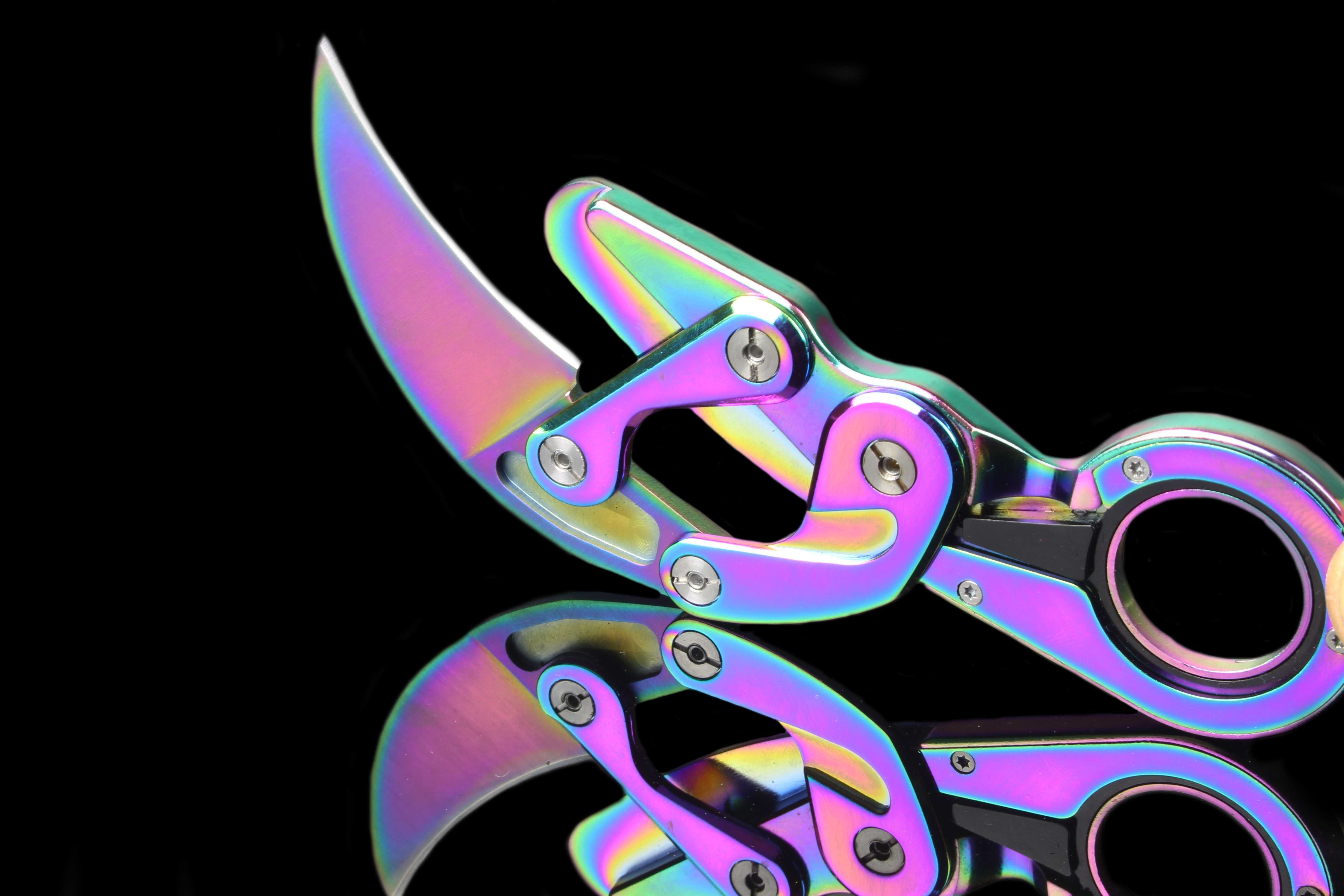 Nóż taktyczny składany Karambit CS:GO mechaniczny Pazur KR34