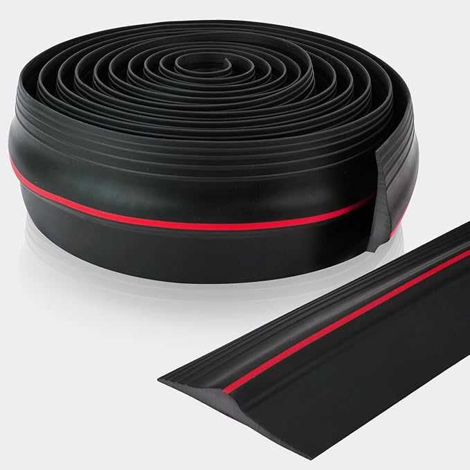 Fifibang uszczelka do drzwi garażowych progowa 3 metry klej w zestawie