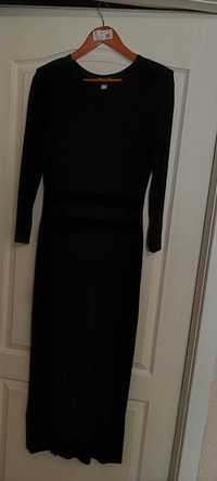 Сукня чорна строга довга з розрізом 42 розмір