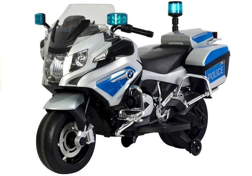 Autko motorek MOTOR BMW POLICJA R1200T na akumulator dla dzieci