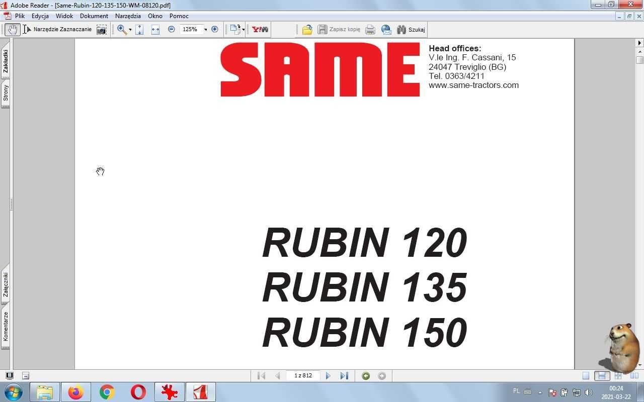 Instrukcja napraw Same-Rubin 120, 135, 150.