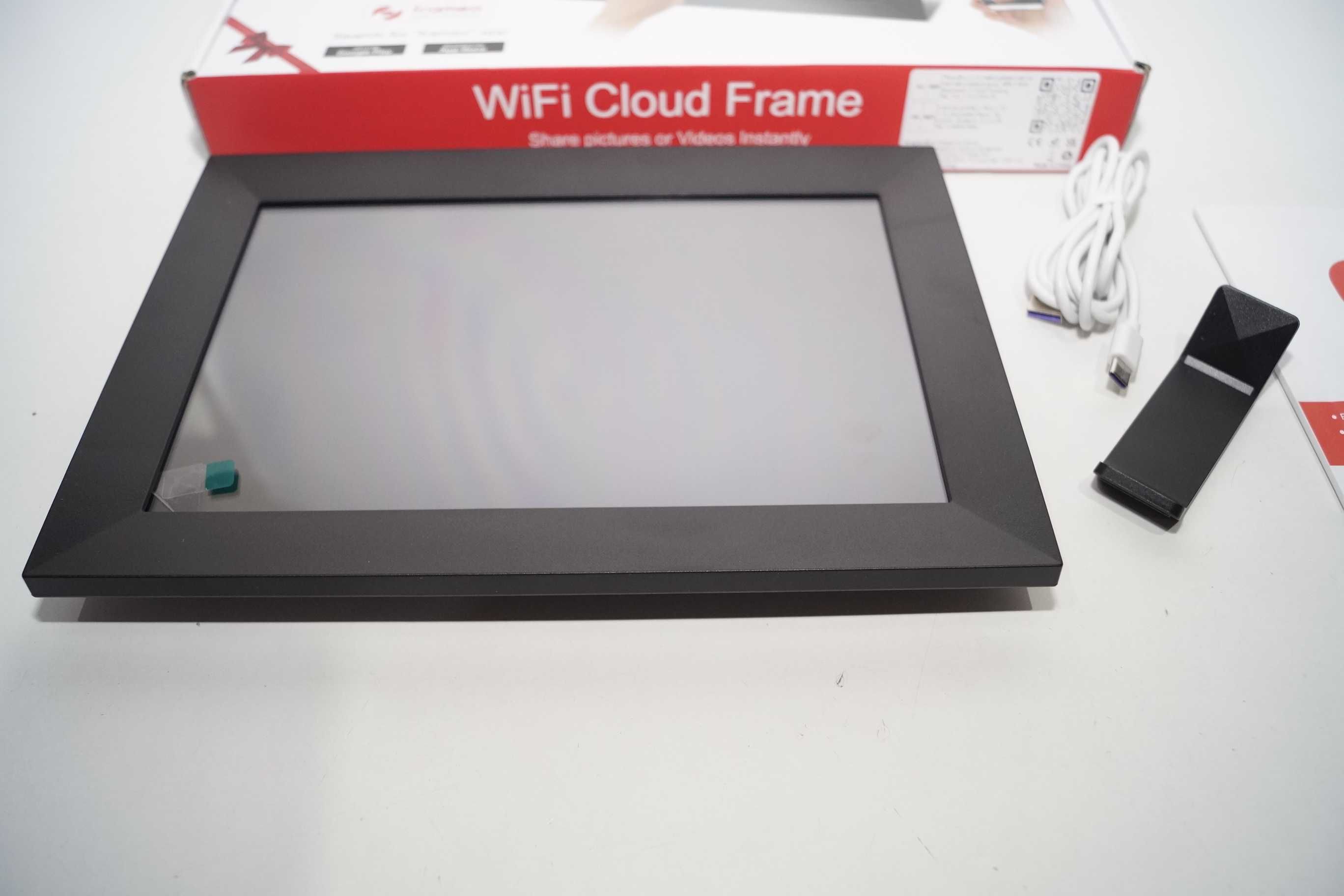 1597 Ramka cyfrowa multimedialna 10,1" wifi aplikacja frameo czarna