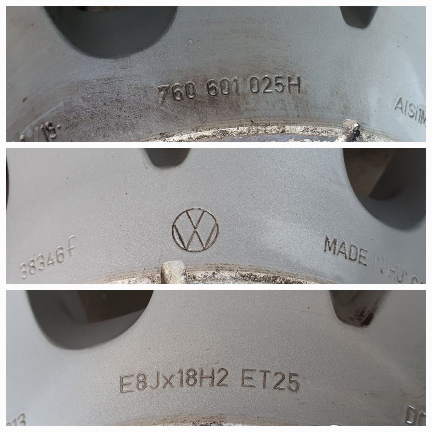 18 5x112 Vw oryginalne stan idealny