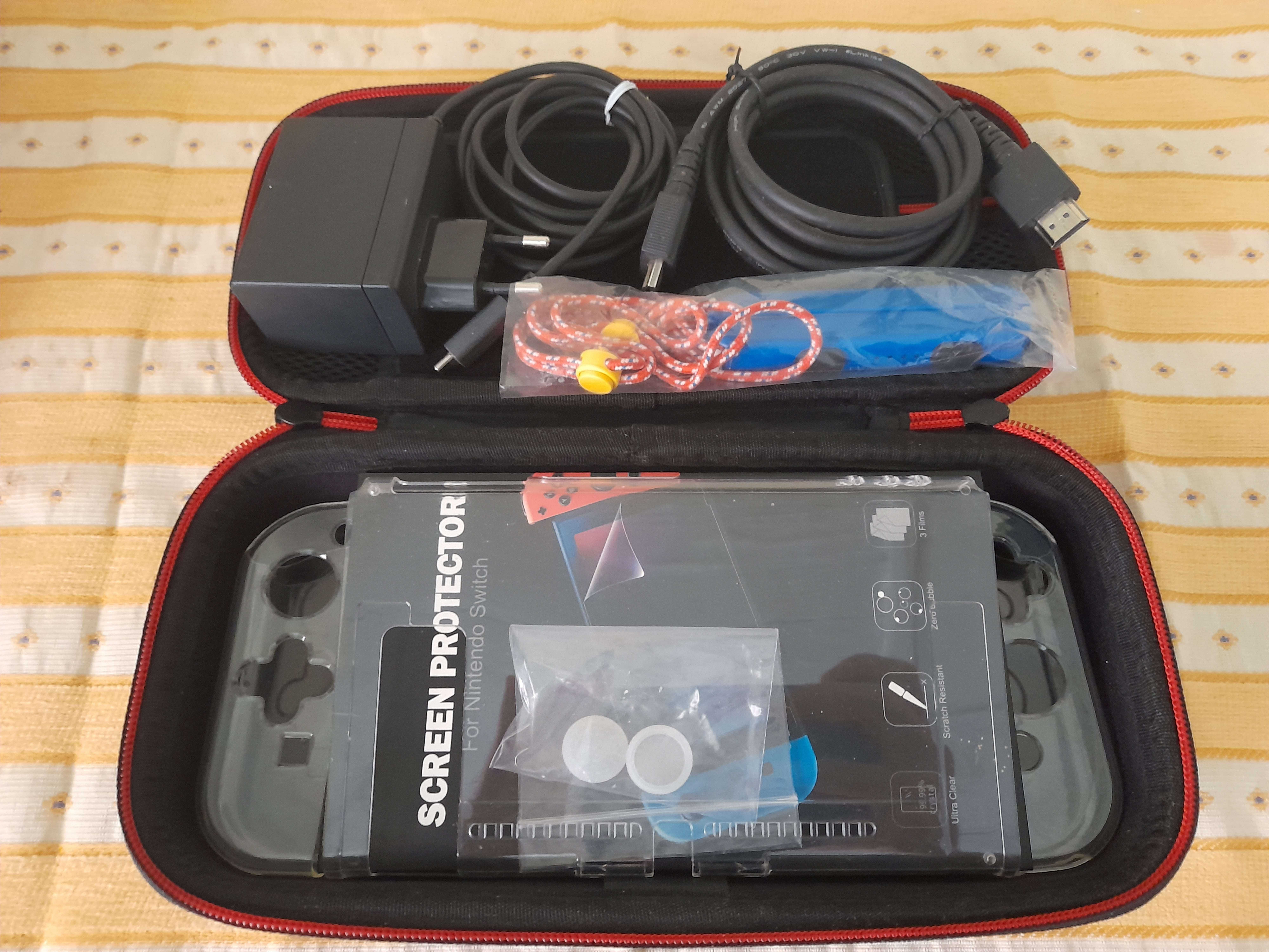 Nintendo Switch v2 Mario + Jogos