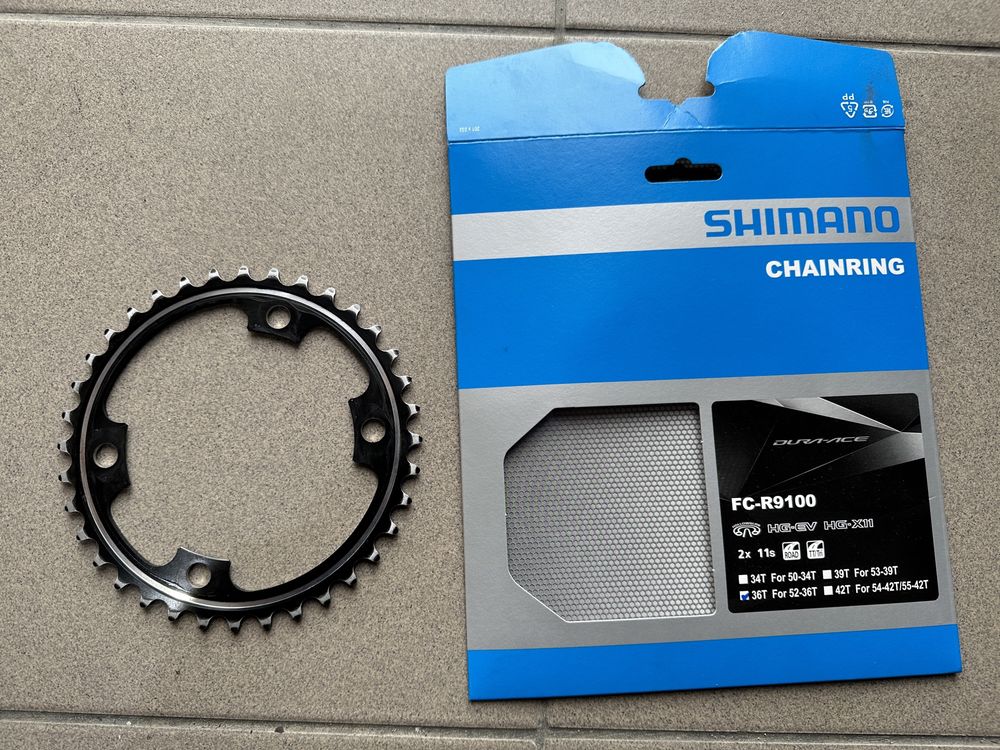 Blaty do korby SHIMANO FC-9000 DURA ACE 52-36