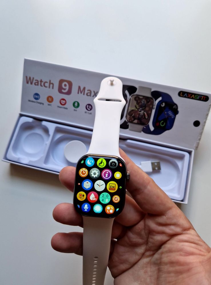 Smartwatch 9 MAX biały