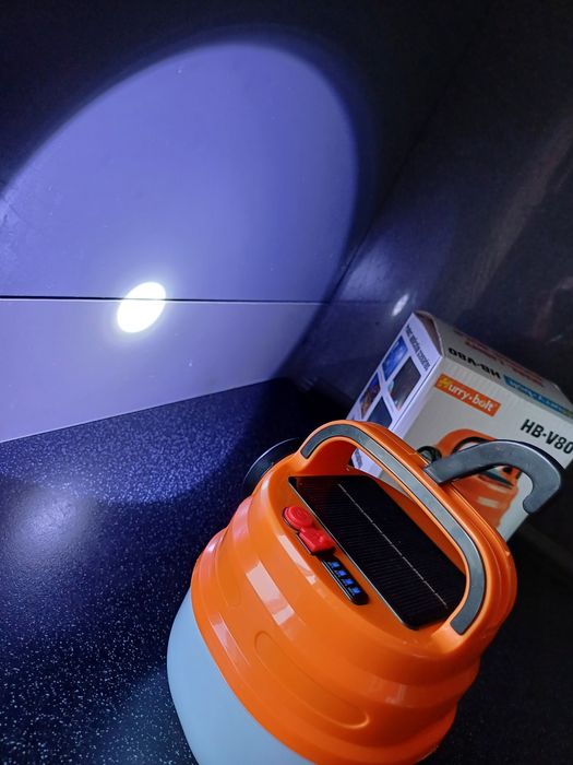 Ліхтар із сонячною панеллю Solar HB-V80 з сонячною панеллю 80W Помаран