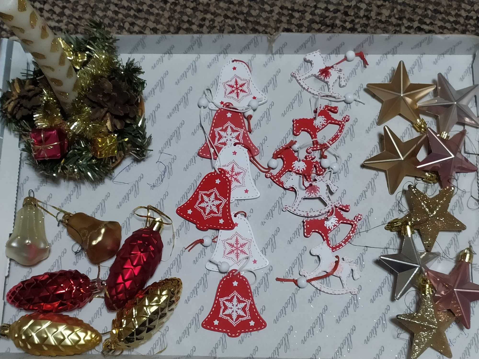 Новогодние шары разных размеров
