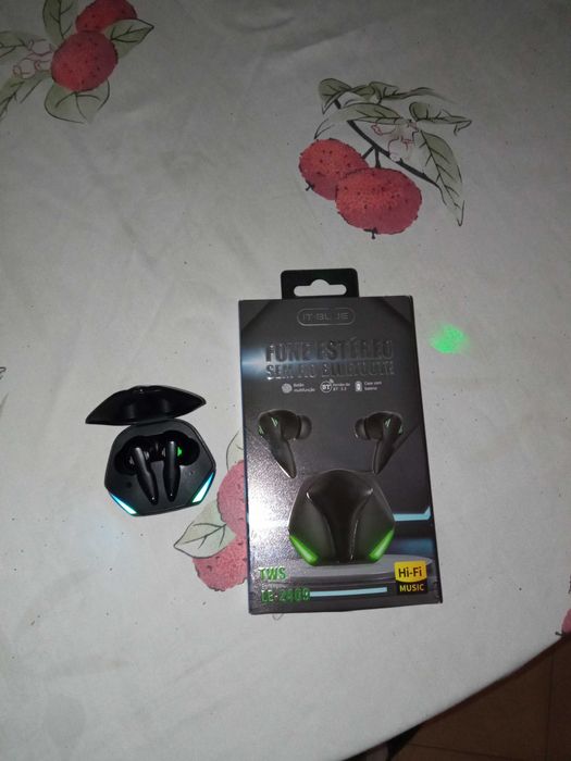 Fone estéreo sem fio bluetooth