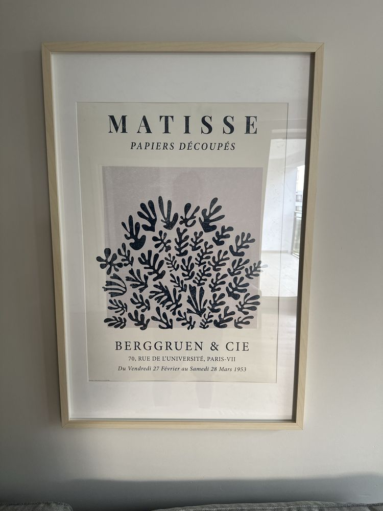 Zestaw plakatow w ramach - Matisse, natura, minimalizm