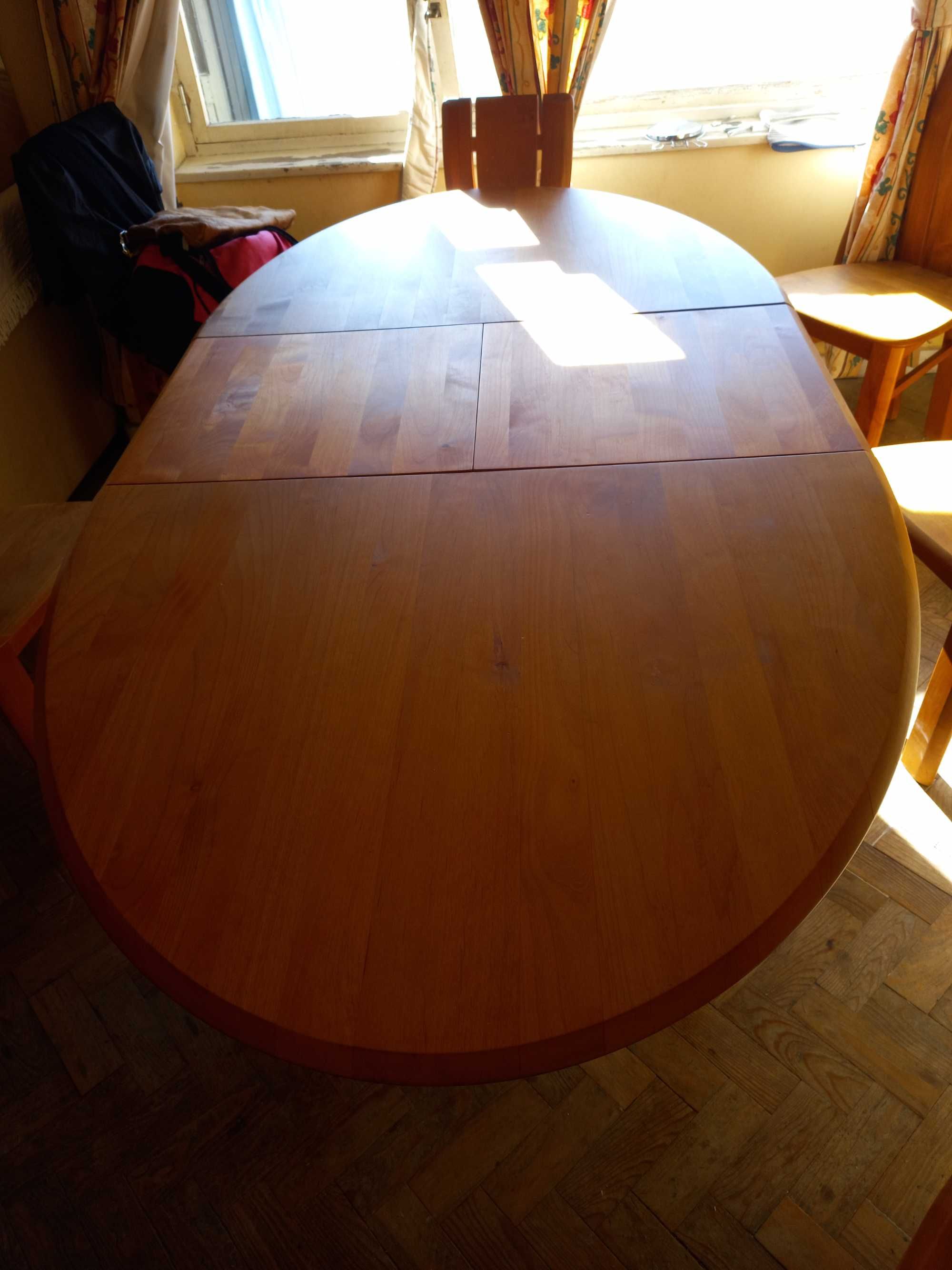Mesa de jantar extensível + 6 cadeiras