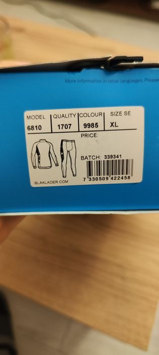 Komplet bielizna termoaktywna L/XL nowa