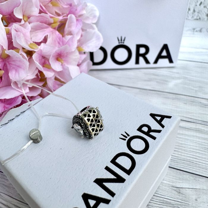 Шарм Пандора оригінал «Біле серце» Pandora намистина підвіска