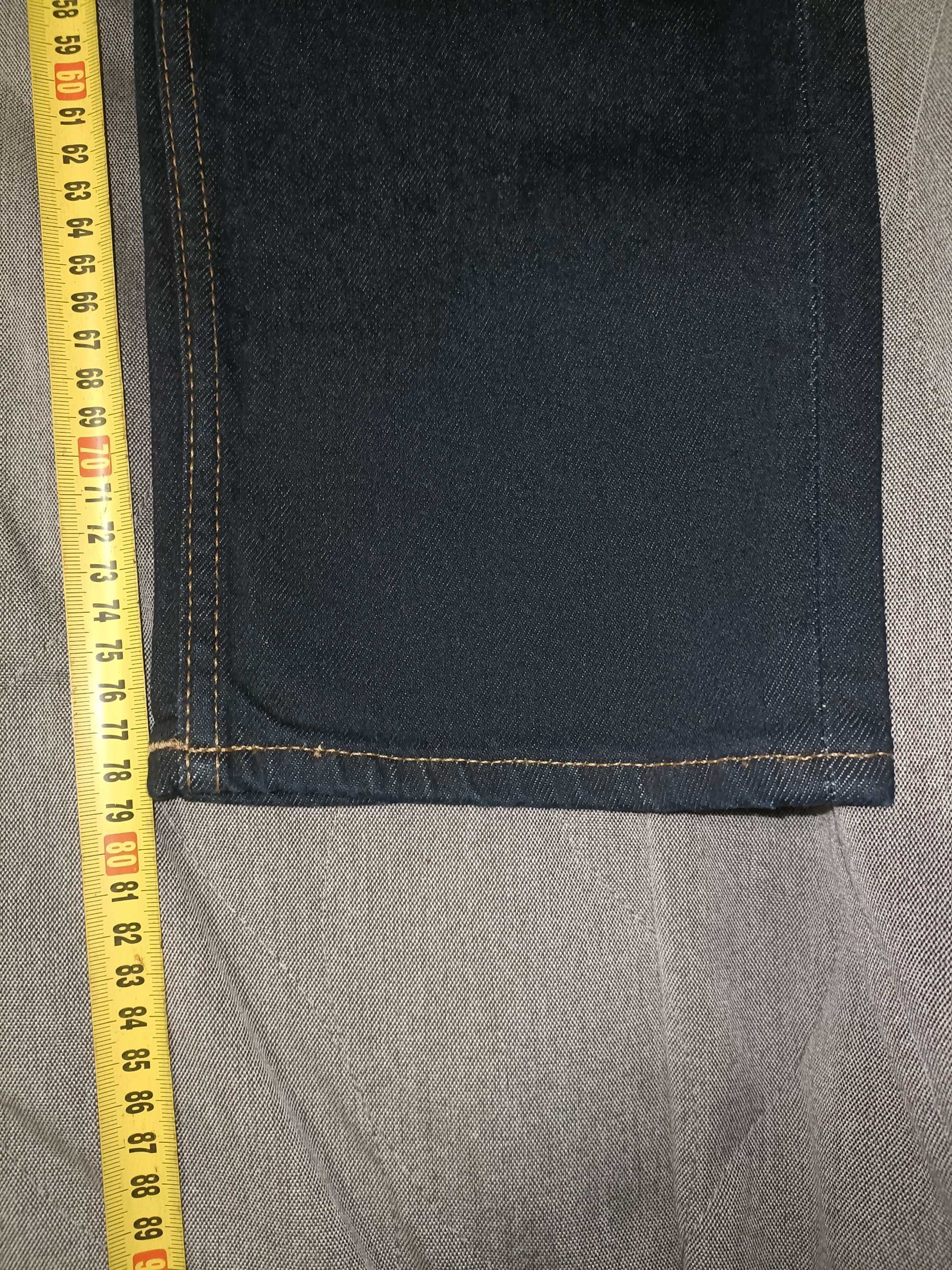 Spodnie męskie-Slim Jeans H&M, rozmiar 34/34, ciemnoniebieskie (nowe)