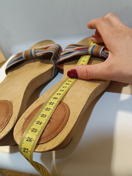 Drewniane klapki ZARA r. 41