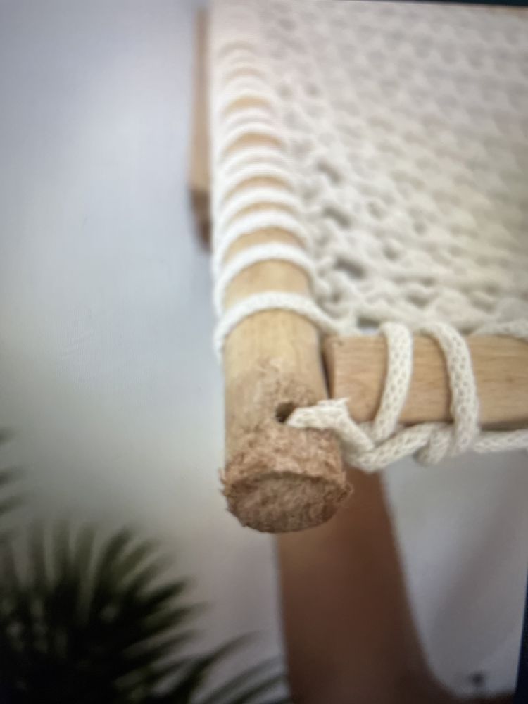 Hamek legowisko dla kota drewno pleciony sznurek